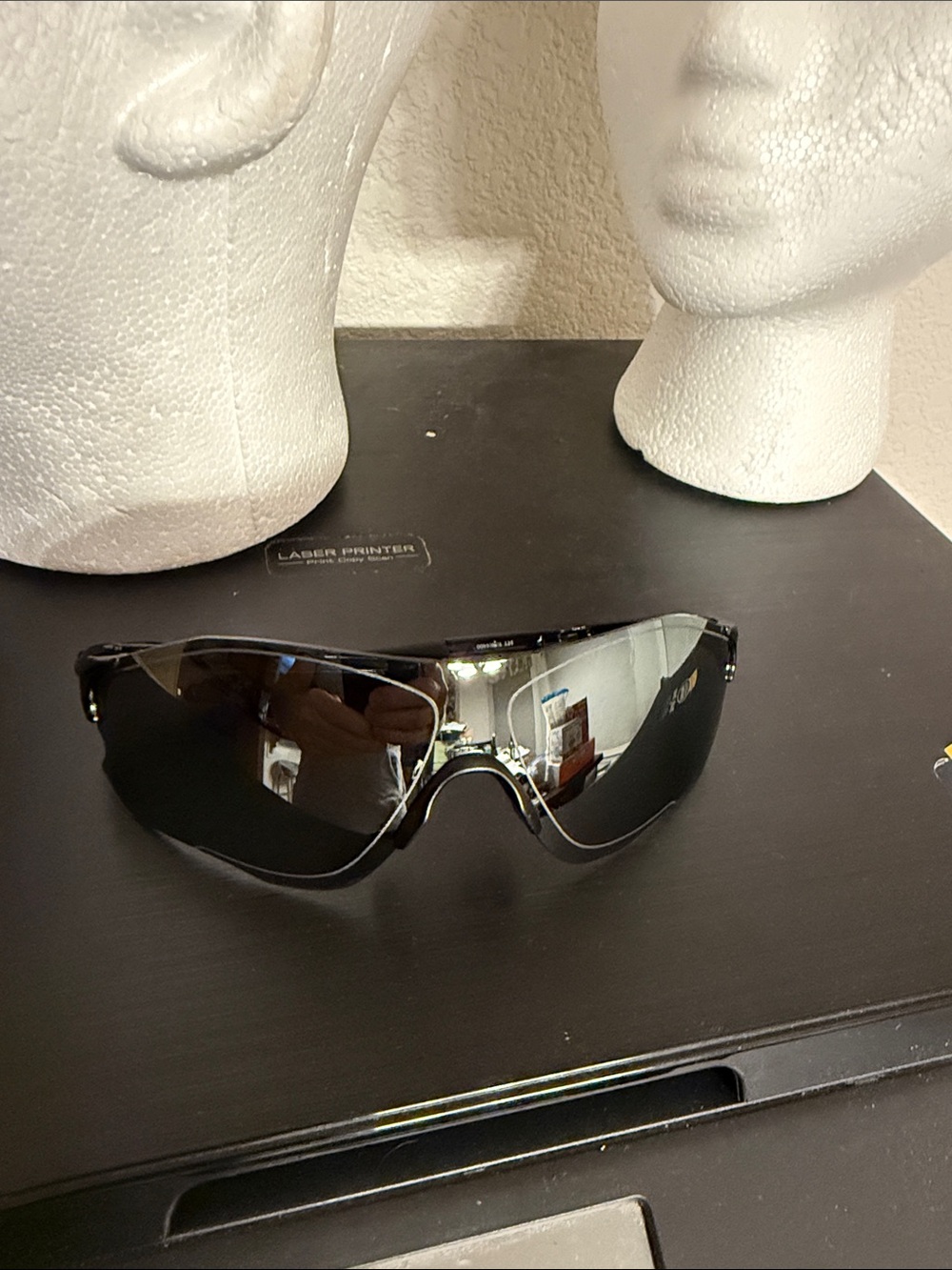 Oakley ev zero Sport Wraparound Sunglasses - Black Tinted Lenses